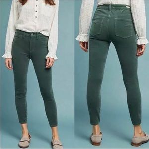 Anthropology High Rise Skinny Corduroy Pants